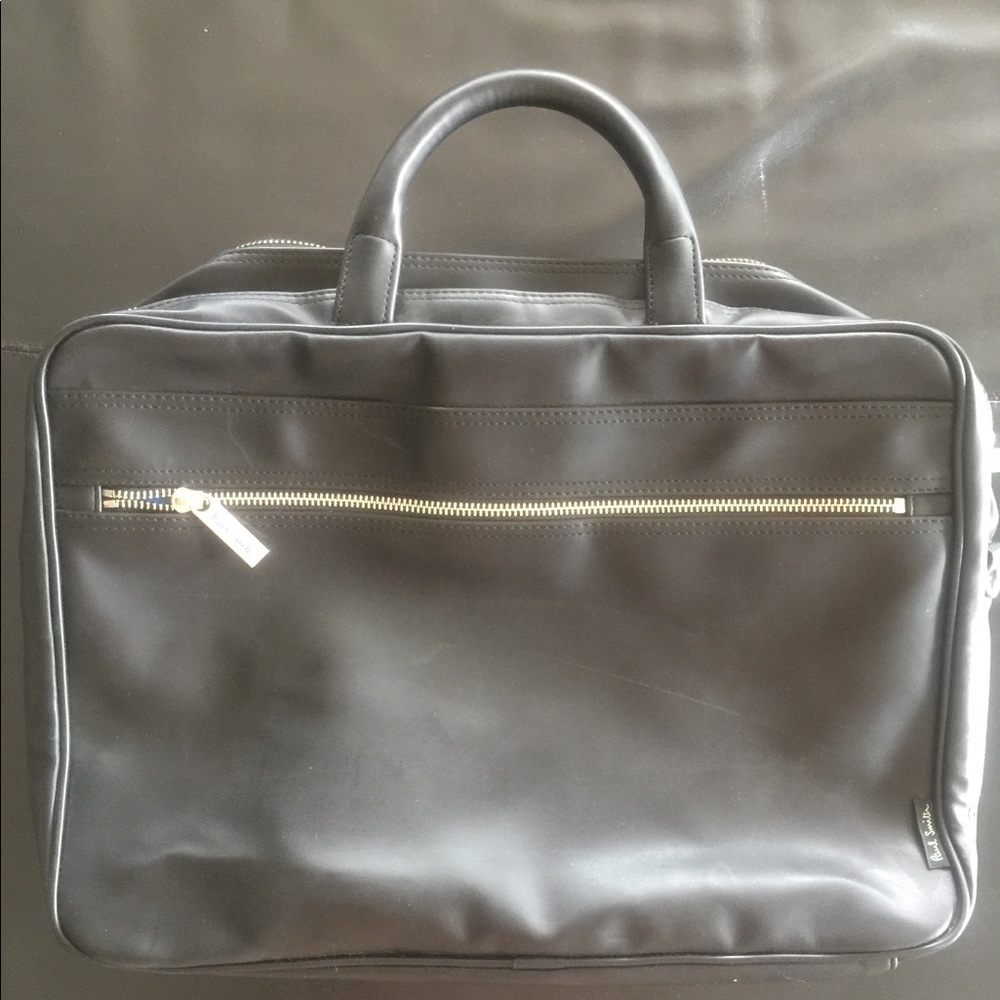 Paul Smith black leather briefcase